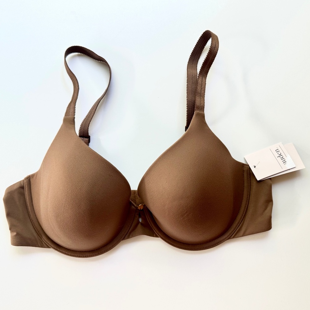 Auden Dark Taupe T-shirt Bra Convertible Straps  SZ 34B  NWT